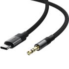 Перехідник USB-C --> 3.5 mm (F) 15cm audio converter J11 Acefast black (6974316285274)