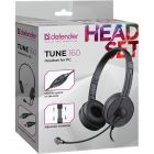 Гарнітура Defender Tune 160 2x3,5мм, 1,8м, чорна (63164)