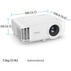 Проєктор BENQ TH575i, DLP, 1080P, 3800Lm, 15000:1, HDMI, USB, 3D, білий (9H.JRF77.1JE)