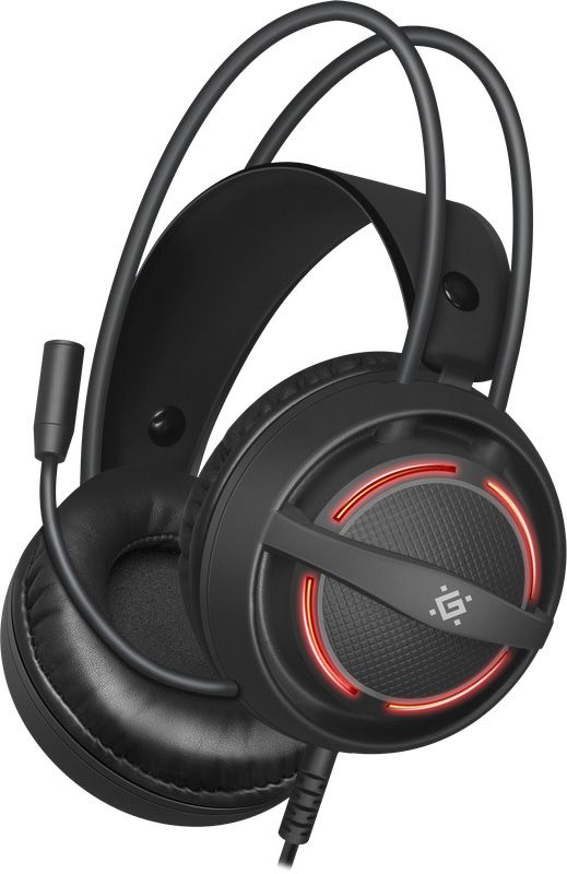 Ігрова гарнітура Defender Dexter RGB, кабель 2.2 м, чорна (64595)