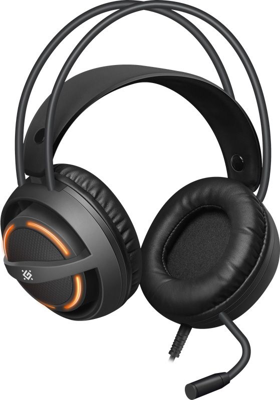 Ігрова гарнітура Defender Dexter RGB, кабель 2.2 м, чорна (64595)