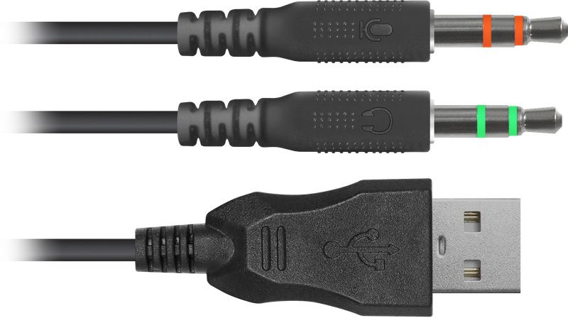 Ігрова гарнітура Defender Dexter RGB, кабель 2.2 м, чорна (64595)