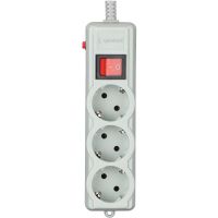 Power filtr 4.5м Gembird , 3 розетки, сірий, 220 В, 50 Гц, 16A (SPG3-G-15G-PRO)