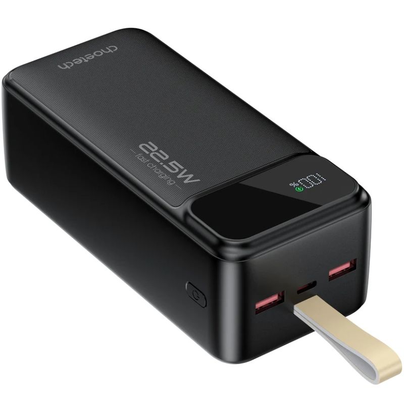 УМБ Choetech 40000mAh, 22,5W PD QC3.0, USB-C In/out, 2xUSB-A Li-pol чорна (B731-ACBK)