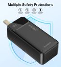 УМБ Choetech 40000mAh, 22,5W PD QC3.0, USB-C In/out, 2xUSB-A Li-pol чорна (B731-ACBK)