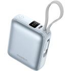 УМБ Choetech 10000mAh 35W PD3.0 USB-C In/Out, with buid-in type-C cabel  голуба (B832-LBE)