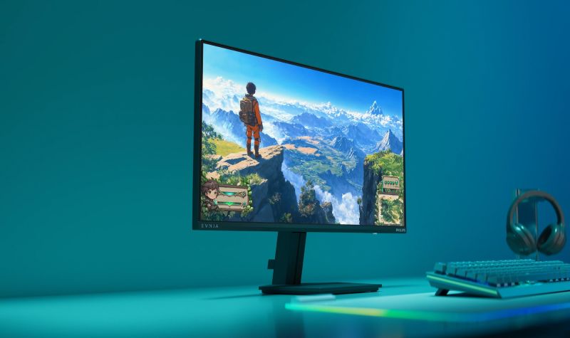 TFT 23.8" Philips 24M2N3200NF, IPS, 144Гц, HDMI, DP, чорно-сірий (24M2N3200NF/00)