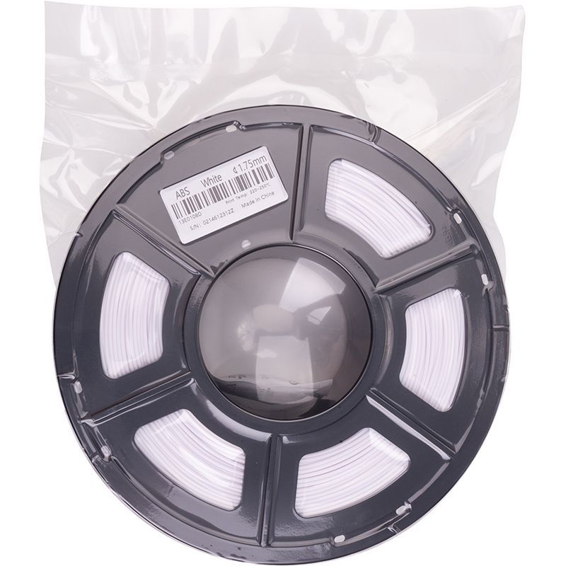 ABS-пластик PowerPlant Filament для 3D-принтера 1.75 мм 1 кг, білий (PT812875)