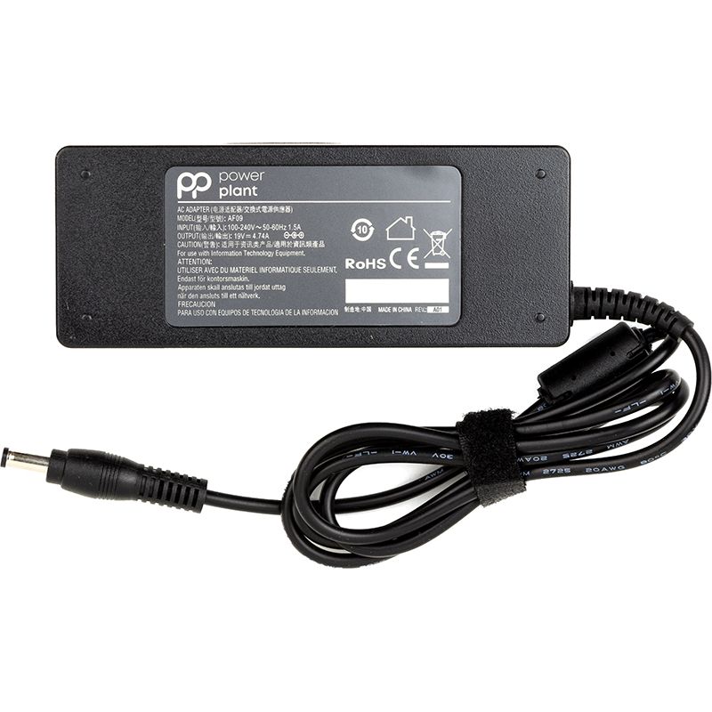 Блок живлення для ноутбуків PowerPlant ACER 220V, 19V 90W 4.74A (5.5*2.1) (AC90F5521)