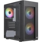 Корпус AeroCool Hexform-G-BK-v2 Black 600W (ACCX-PV38004.11)