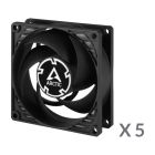 Вентилятор Arctic P8 PWM PST Black - 5 Pack (ACFAN00154A)