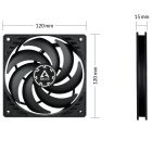 Вентилятор Arctic P12 Slim PWM PST - 3 Pack (ACFAN00275A)