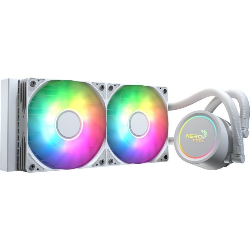 Система водяного охлаждения AeroCool Abyss L240R White (ACLA-AB24117.21)