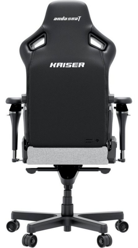 Кресло для геймеров Anda Seat Kaiser 4 V2 Size XL PVC Gray Fabric (AD12YDDC-XLL-20-G-CF-03)