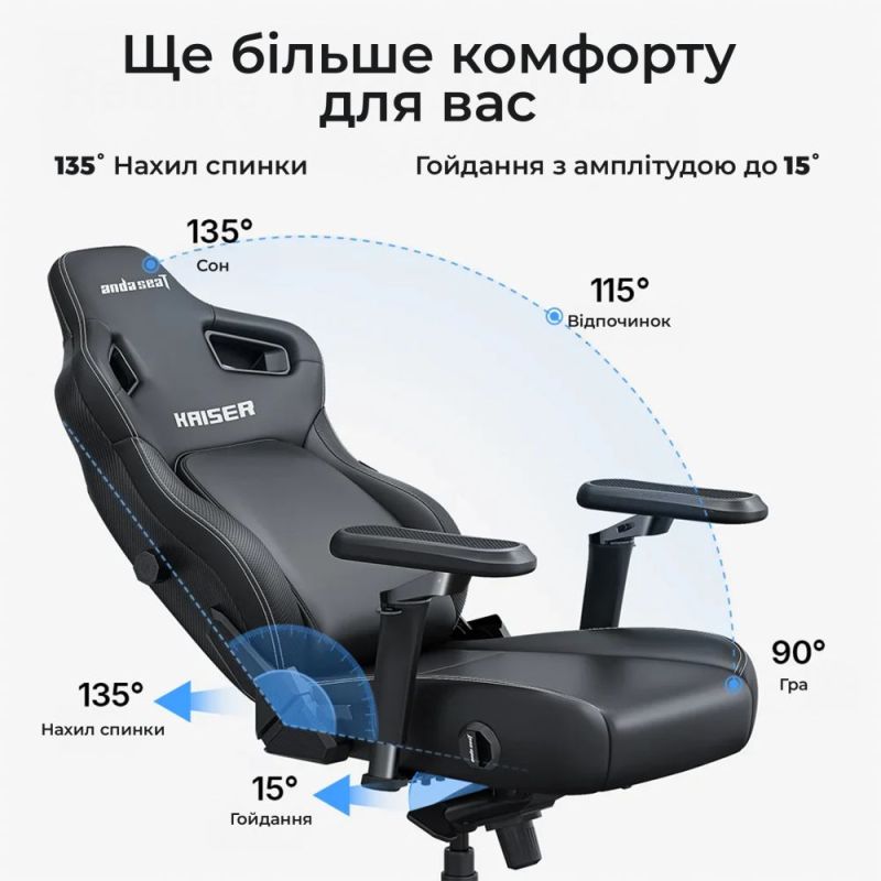 Кресло для геймеров Anda Seat Kaiser 4 V2 Size XL PVC Pink (AD12YDDC-XLL-20-P-PV/C-03)