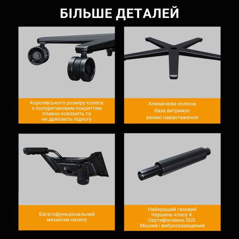 Кресло для геймеров Anda Seat Kaiser Frontier Size XL Black Fabric (AD12YXL-17-B-F-B02)