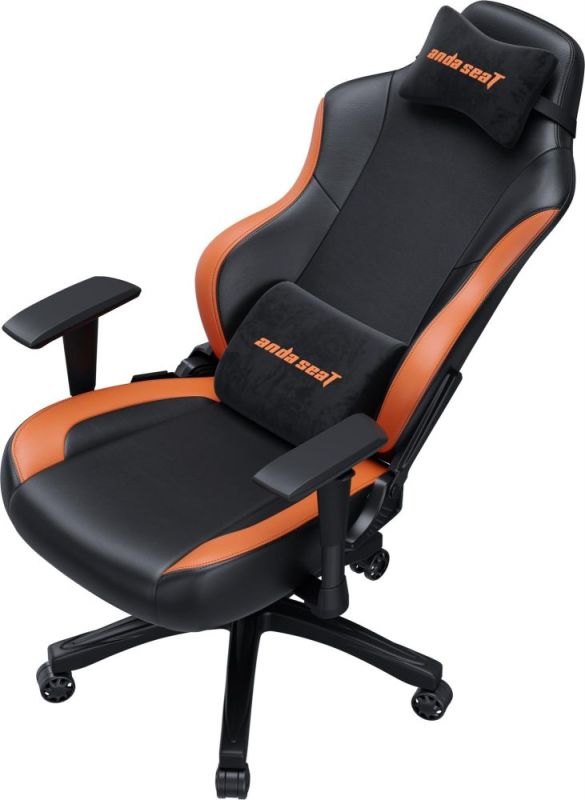 Кресло для геймеров Anda Seat Luna Size L PVC Black/Orange (AD18-48-BO-PV)