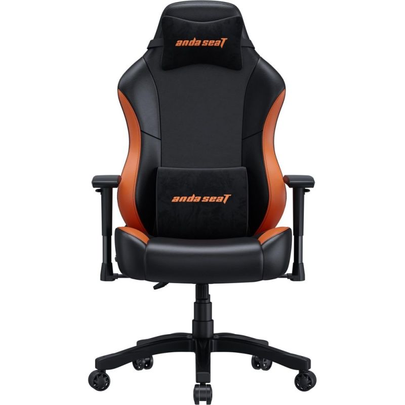 Кресло для геймеров Anda Seat Luna Size L PVC Black/Orange (AD18-48-BO-PV)