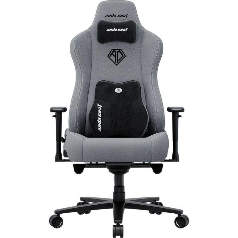 Кресло для геймеров Anda Seat Novis Plus Size XL Fabric Grey (AD23YC-XL-01-G-F-G04)