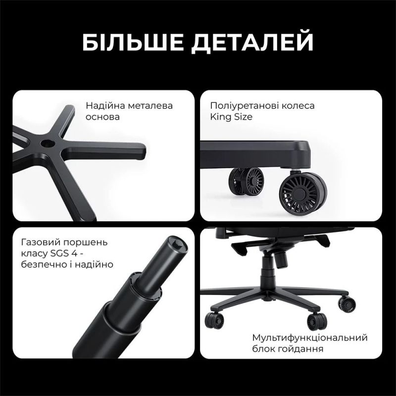 Кресло для геймеров Anda Seat Novis Plus XL Dark Grey (AD23YC-XL-01-GB-F-G04)