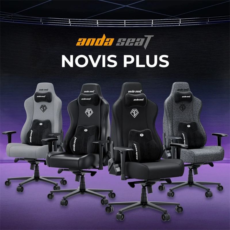 Кресло для геймеров Anda Seat Novis Plus XL Dark Grey (AD23YC-XL-01-GB-F-G04)