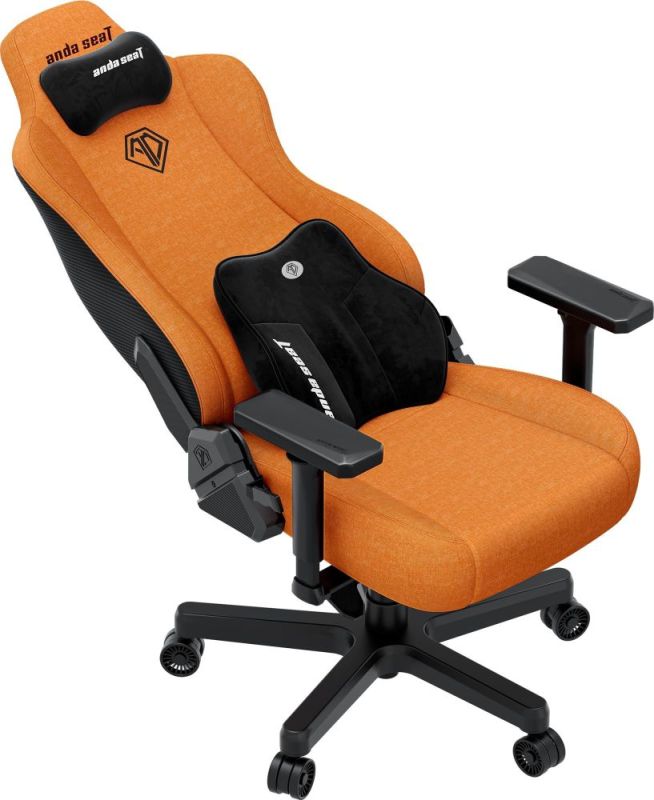Кресло для геймеров Anda Seat Kaiser 3E XL Orange Fabric (AD23YC-XL-09-O-CF-O01)