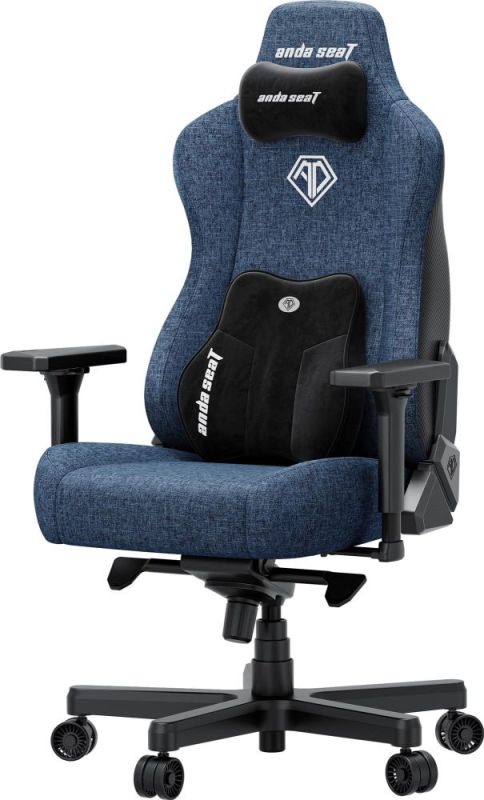 Кресло для геймеров Anda Seat Kaiser 3E XL Dark Blue Fabric (AD23YC-XL-09-S-CF-S01)