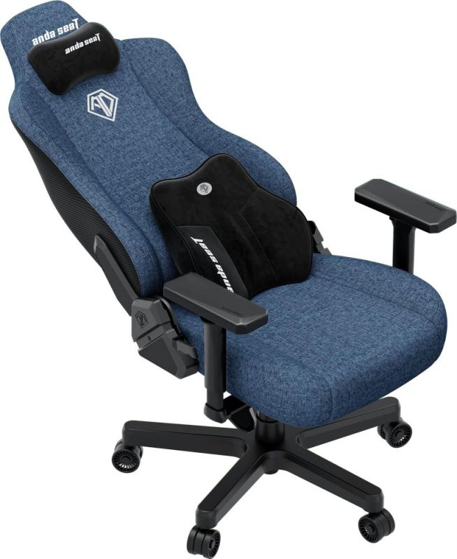 Кресло для геймеров Anda Seat Kaiser 3E XL Dark Blue Fabric (AD23YC-XL-09-S-CF-S01)