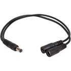 Адаптер PowerPlant DC - 2xDC (M/M), 5.5x2.1мм, Black (CA914890)