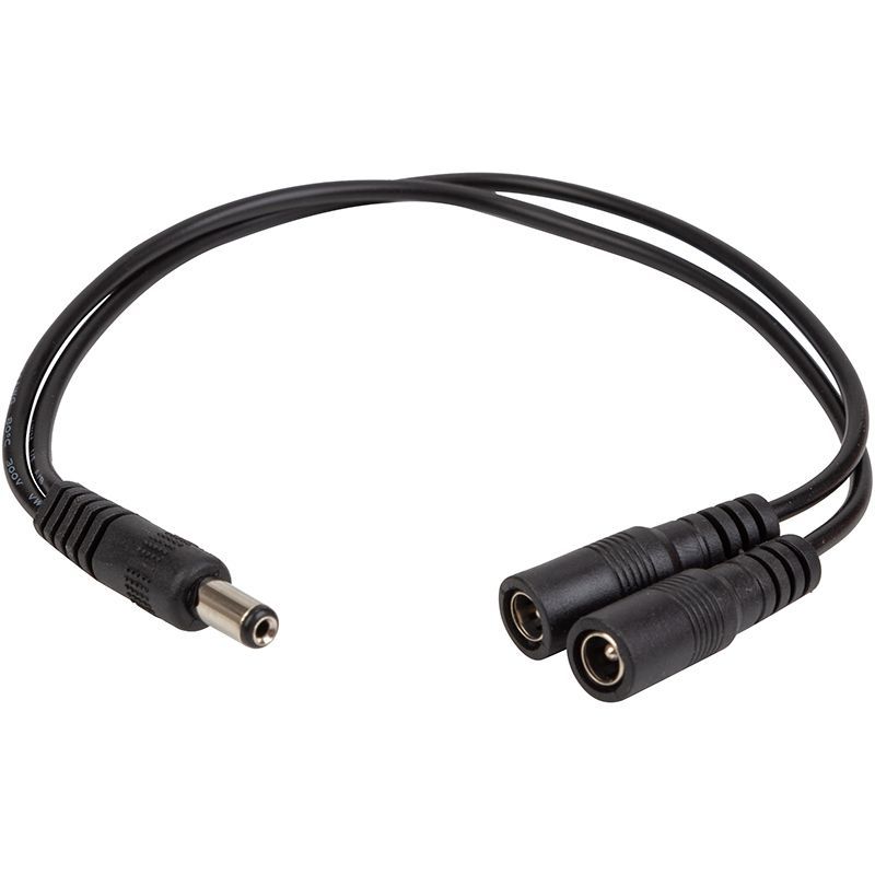 Адаптер PowerPlant DC - 2xDC (M/M), 5.5x2.1мм, Black (CA914890)