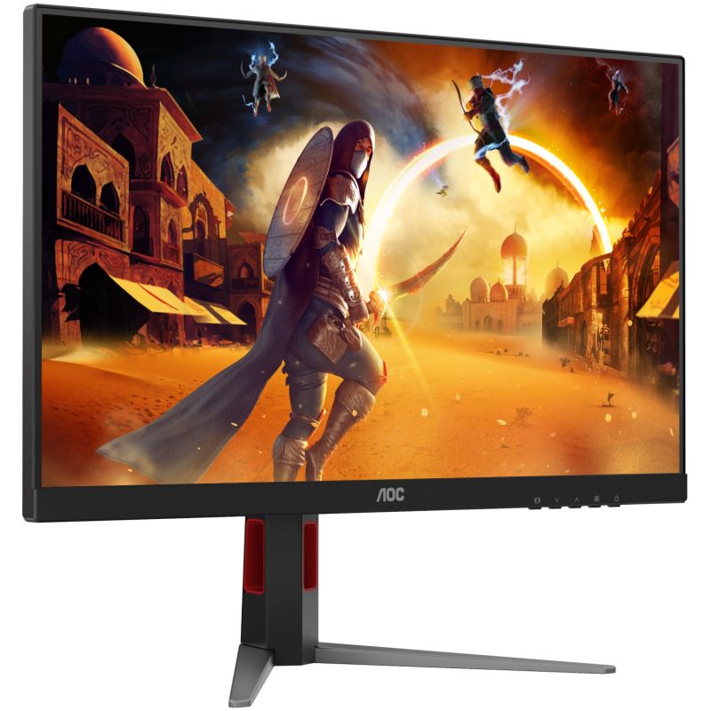 TFT 27" AOC 27G4HA, Fast IPS, 200Гц, 2хHDMI, DP, HAS, Pivot, кол., чорно-червоний (27G4HA)