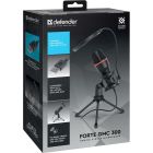 Ігровий стрім мікрофон Defender Forte GMC 300 USB, 1.5 м (64631)