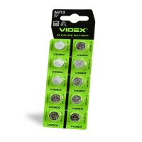 Батарейка Videx Alkaline AG13/LR44 BL 10 шт. (AG13/10B/1.5V)