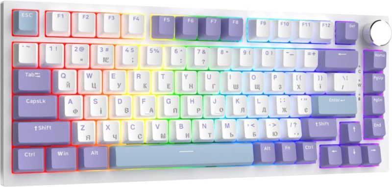 Клавіатура Ajazz AK820 Sea Salt Switch White USB-C (AK820-SS-PWB)