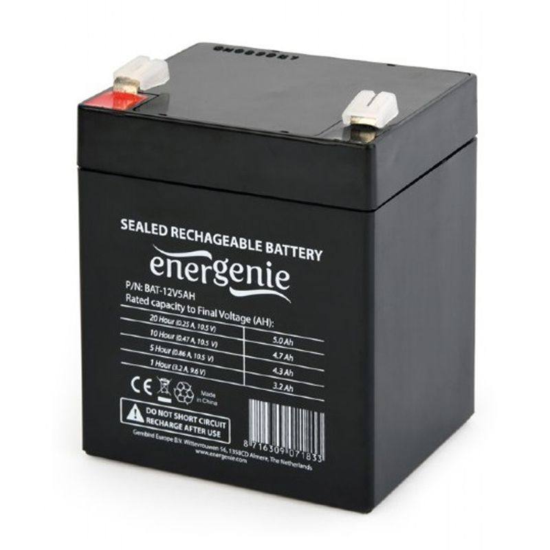 Аккумуляторная батарея EnerGenie 12V 5AH AGM (BAT-12V5AH)