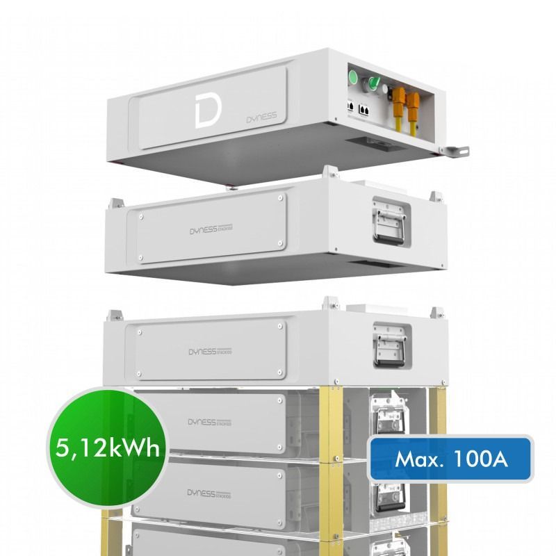 Аккумуляторная батарея модульная c подогревом Dyness Stack100 S51100 5.12KWH 51.2V 100AH (составляющая комплекта) (S51100_Heated)