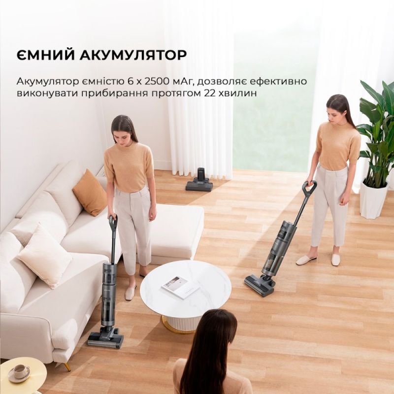 Аккумуляторный моющий пылесос Dreame Wet & Dry Vacuum Cleaner H11 Core (HHR21A)