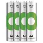 Аккумуляторы GP Recyko AA/HR06 NI-MH 2100 mAh BL 4 шт (GP210AAHCER21-2TLB4)