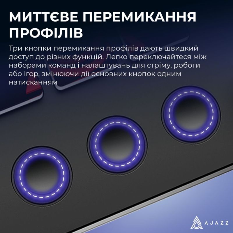 Контроллер для стриминга Ajazz AKP03E USB Black (AKP03E-B)