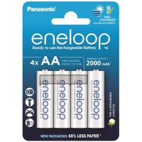 Аккумуляторы Panasonic Eneloop AA/HR06 NI-MH 2000 mAh BL 4 шт  (BK-3MCDE/4CP)