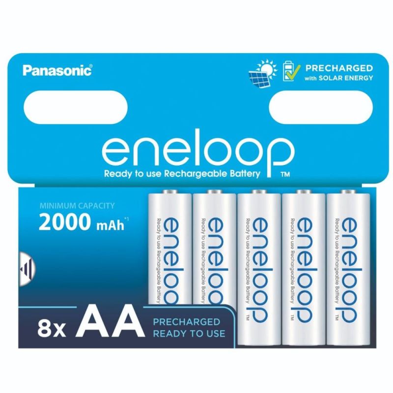 Аккумуляторы Panasonic Eneloop AA/HR06 NI-MH 2000 mAh BL 8 шт  (BK-3MCDE/8HH)