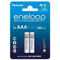 Аккумуляторы Panasonic Eneloop AAA/HR03 NI-MH 800 mAh BL 2 шт  (BK-4MCDE/2CP)