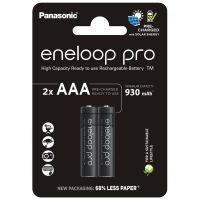 Акумулятори Panasonic Eneloop Pro AAA/HR03 NI-MH 930 mAh BL  2 шт  (BK-4HCDE/2CP)
