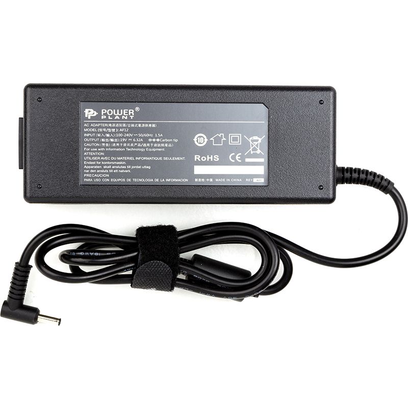 Блок питания для ноутбуков PowerPlant ASUS 220V, 19V 120W 6.32A (4.5*3.0)