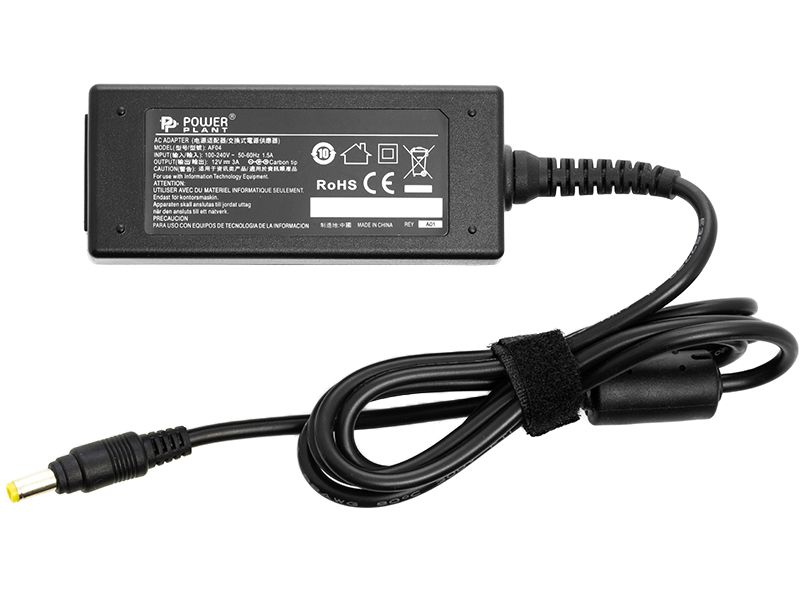 Блок живлення для ноутбуків PowerPlant ASUS 220V, 12V 36W 3A (4.8*1.7) (AS36A4817)