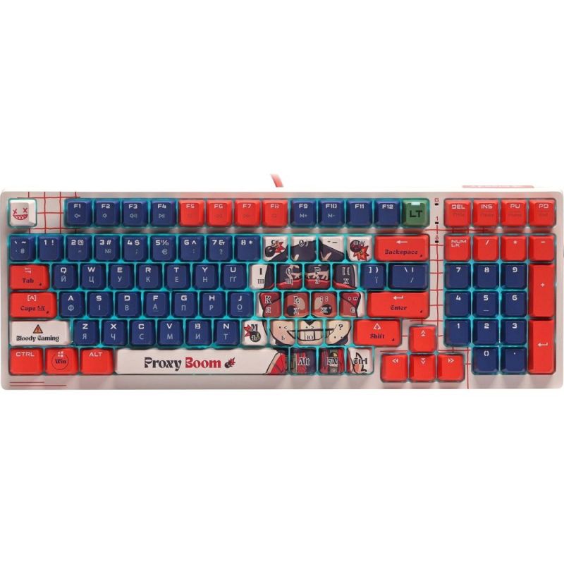 Клавіатура Bloody AT98 RGB Proxy Boom White/Red (AT98 (Proxy Boom))