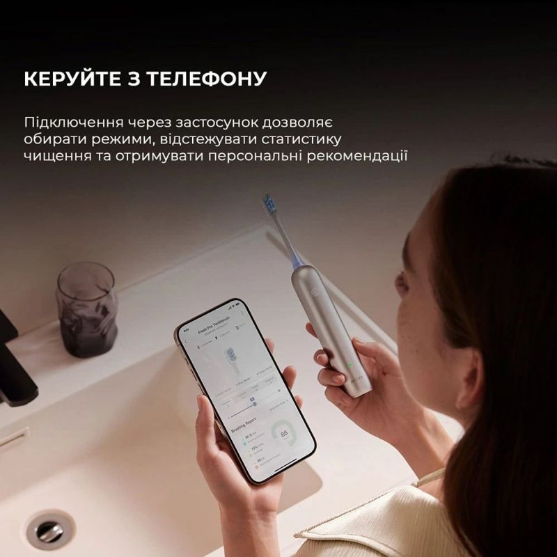 Зубна електрощітка Mova Fresh Pro Silver (ATB15A-SIL)