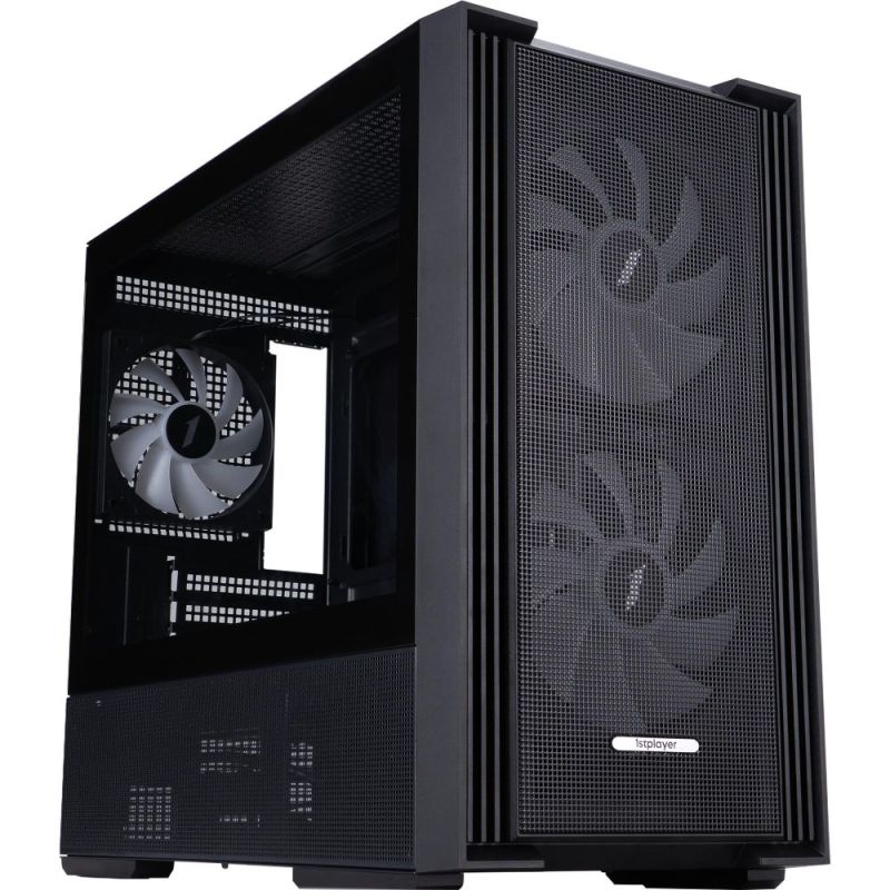 Корпус 1stPlayer Black (AU6-BK-2FA7-14-2FA7R-1FA7)