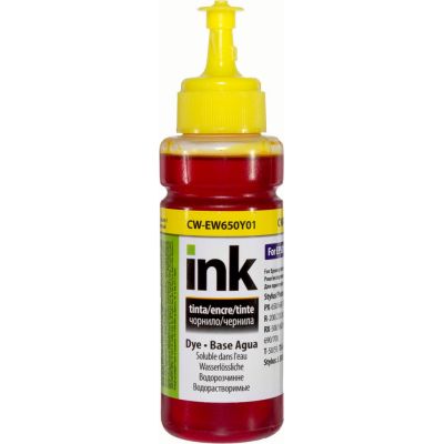 Чернила ColorWay Epson SP R270/290 RX500 TX650 100 мл Yellow (CW-EW650Y01)