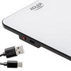 Ваги кухонні Adler AD 3177 white black електронні/ 10кг/ г; мл, унція/ USB type C/ автовимкнення (AD3177WB)